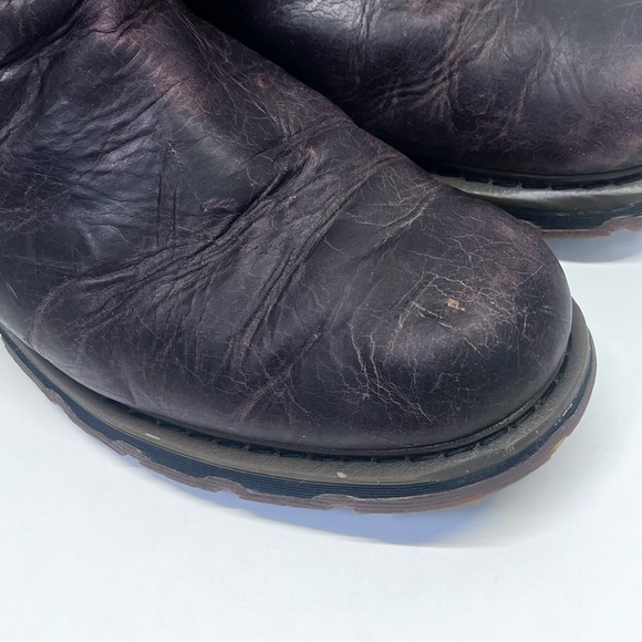 Dr. Martens Dark Brown Leather Boots - Picture 6 of 12